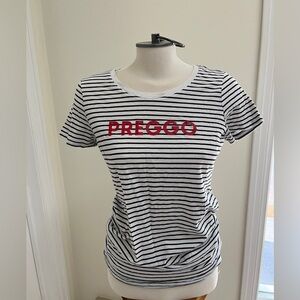 Motherhood maternity preggo striped maternity T-shirt size medium